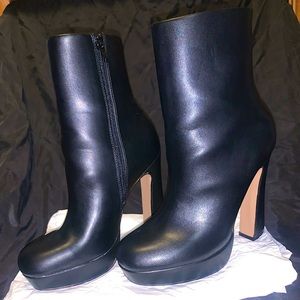 ASOS Design High heeled ankle boots in black